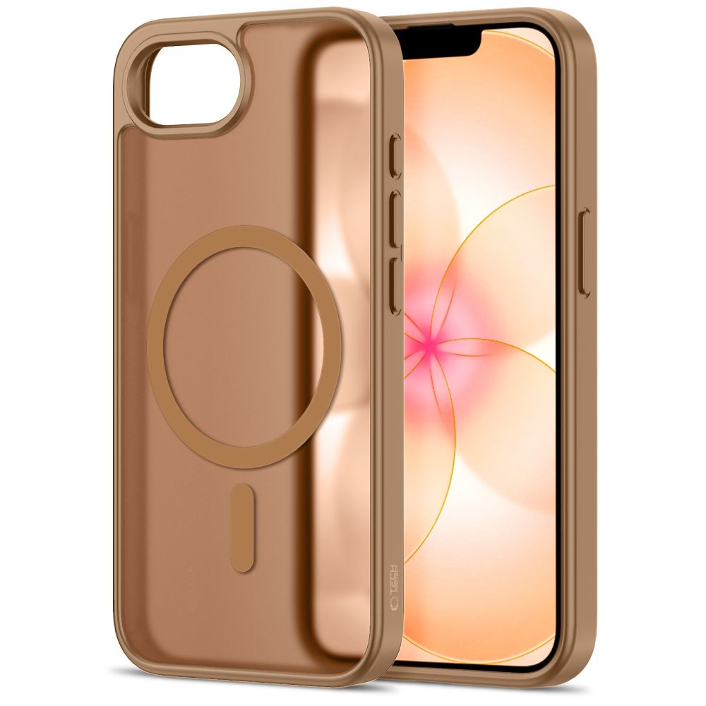 Tech-Protect BasicMag MagSafe Case, skirta iPhone 16e / 17e - Brown -- iPhone 16e