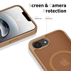 Tech-Protect BasicMag MagSafe Case, skirta iPhone 16e / 17e - Brown -- iPhone 16e