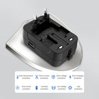 Tech-Protect TA300 kelioninis adapteris EU / UK / AU - juodas -- USB Adapters