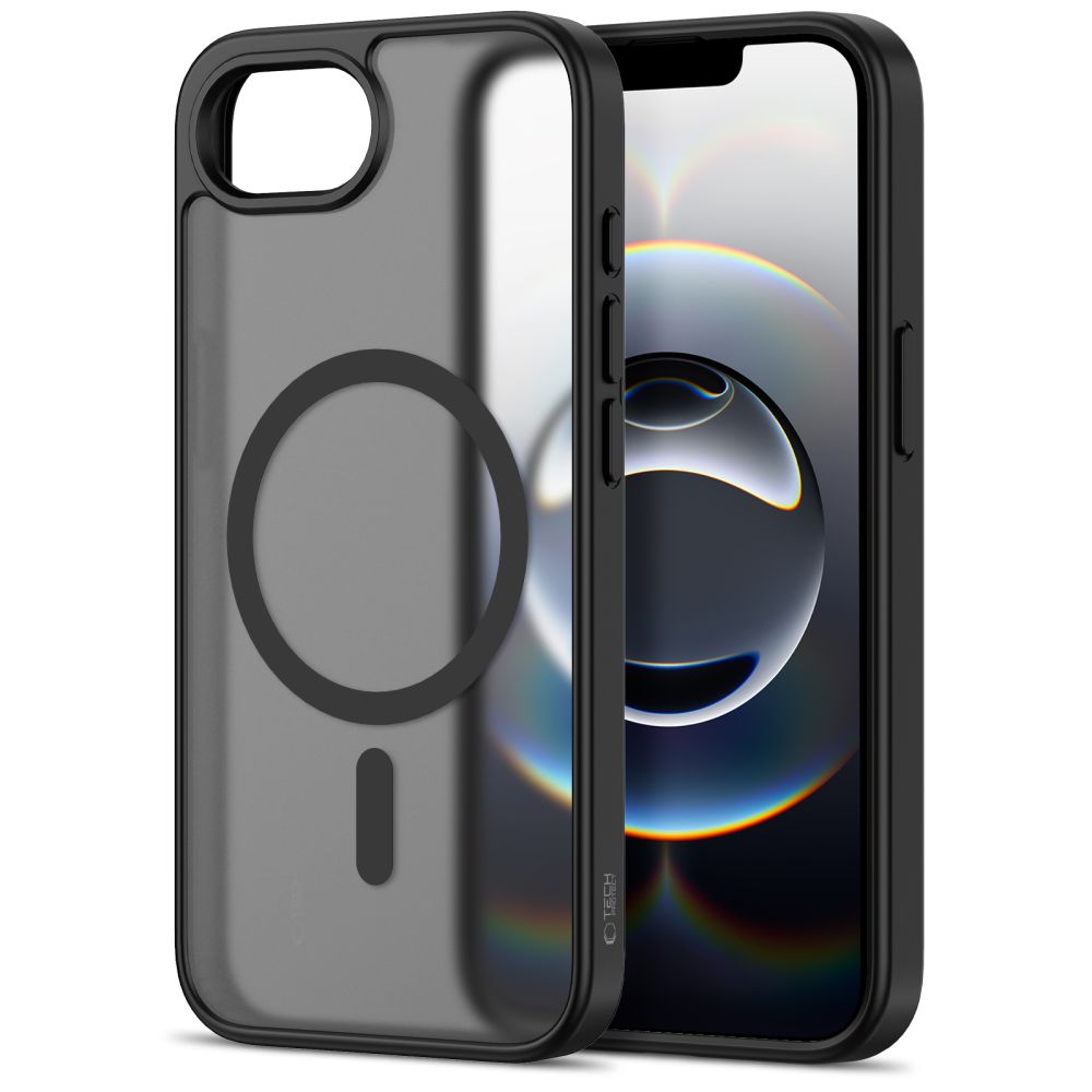 Tech-Protect BasicMag MagSafe Case, skirta iPhone 16e / 17e - Black -- iPhone 16e