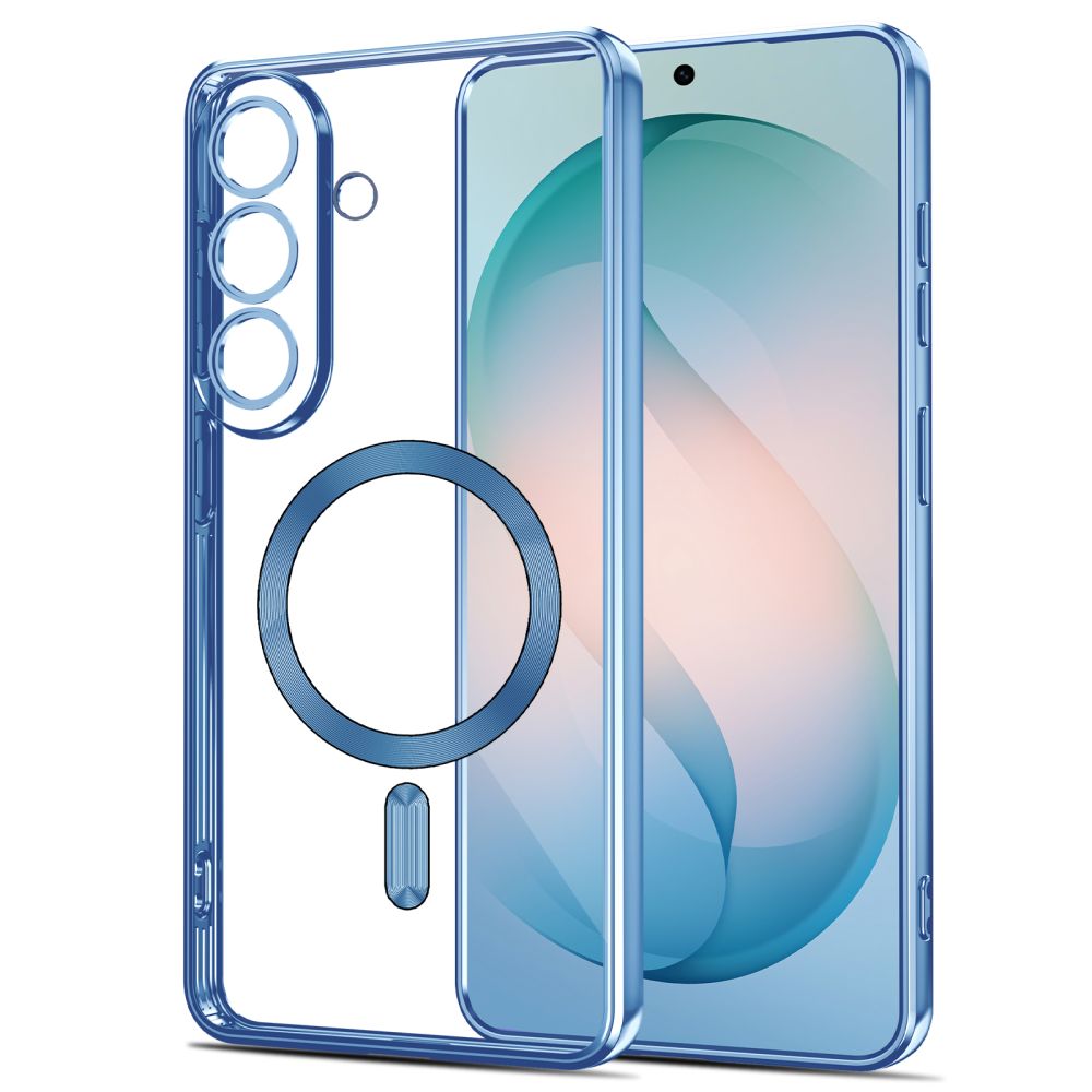Tech-Protect MagFlex MagSafe Case, skirta Samsung Galaxy S26 - Transparent Blue -- Samsung Galaxy S26