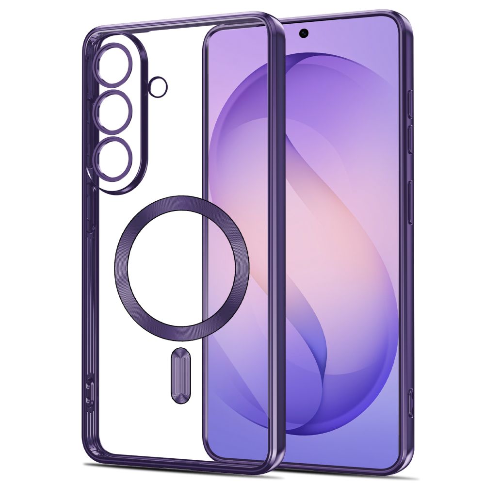 Tech-Protect MagFlex MagSafe Case, skirta Samsung Galaxy S26 - Transparent Purple -- Samsung Galaxy S26