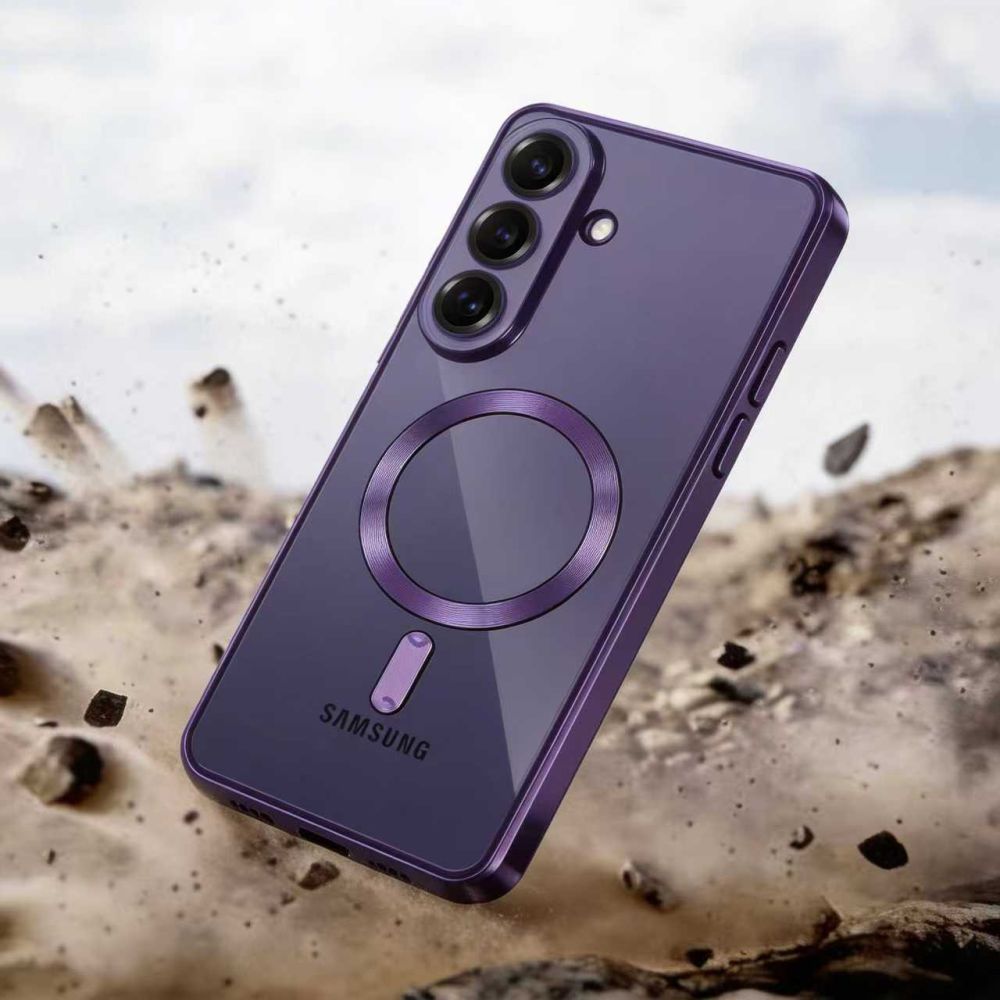Tech-Protect MagFlex MagSafe Case, skirta Samsung Galaxy S26 - Transparent Purple -- Samsung Galaxy S26