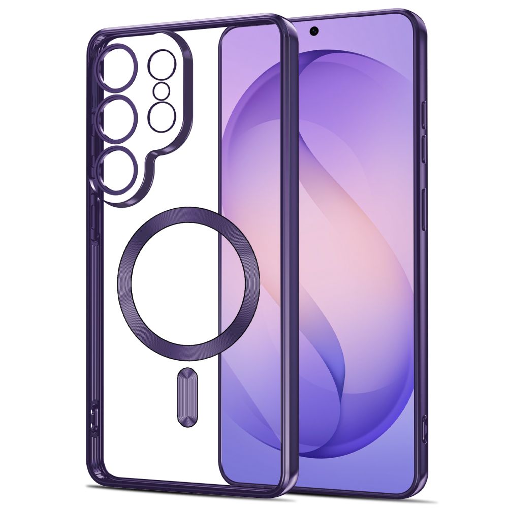 Tech-Protect MagFlex MagSafe Case, skirta Samsung Galaxy S26 Ultra - Transparent Purple -- Samsung Galaxy S26 Ultra