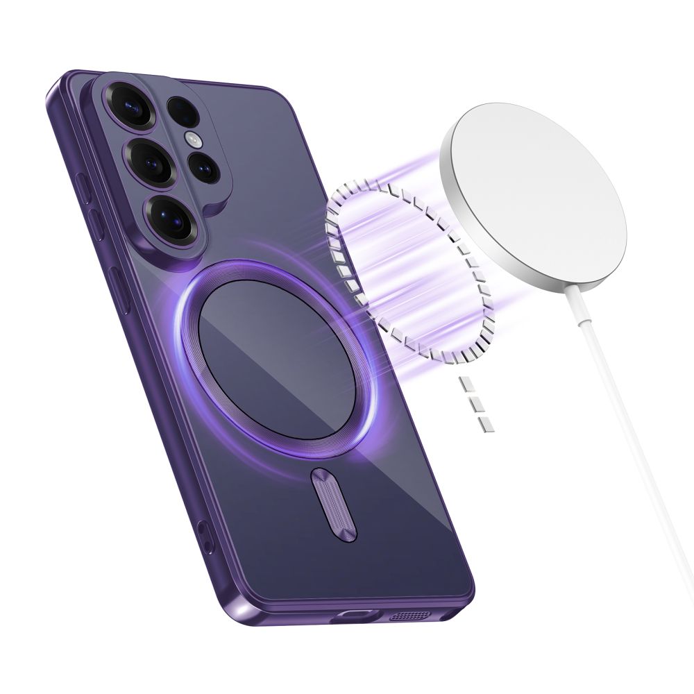 Tech-Protect MagFlex MagSafe Case, skirta Samsung Galaxy S26 Ultra - Transparent Purple -- Samsung Galaxy S26 Ultra