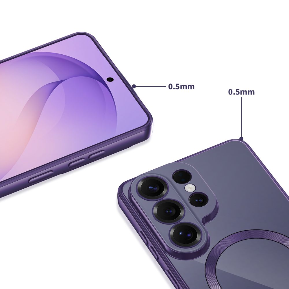Tech-Protect MagFlex MagSafe Case, skirta Samsung Galaxy S26 Ultra - Transparent Purple -- Samsung Galaxy S26 Ultra