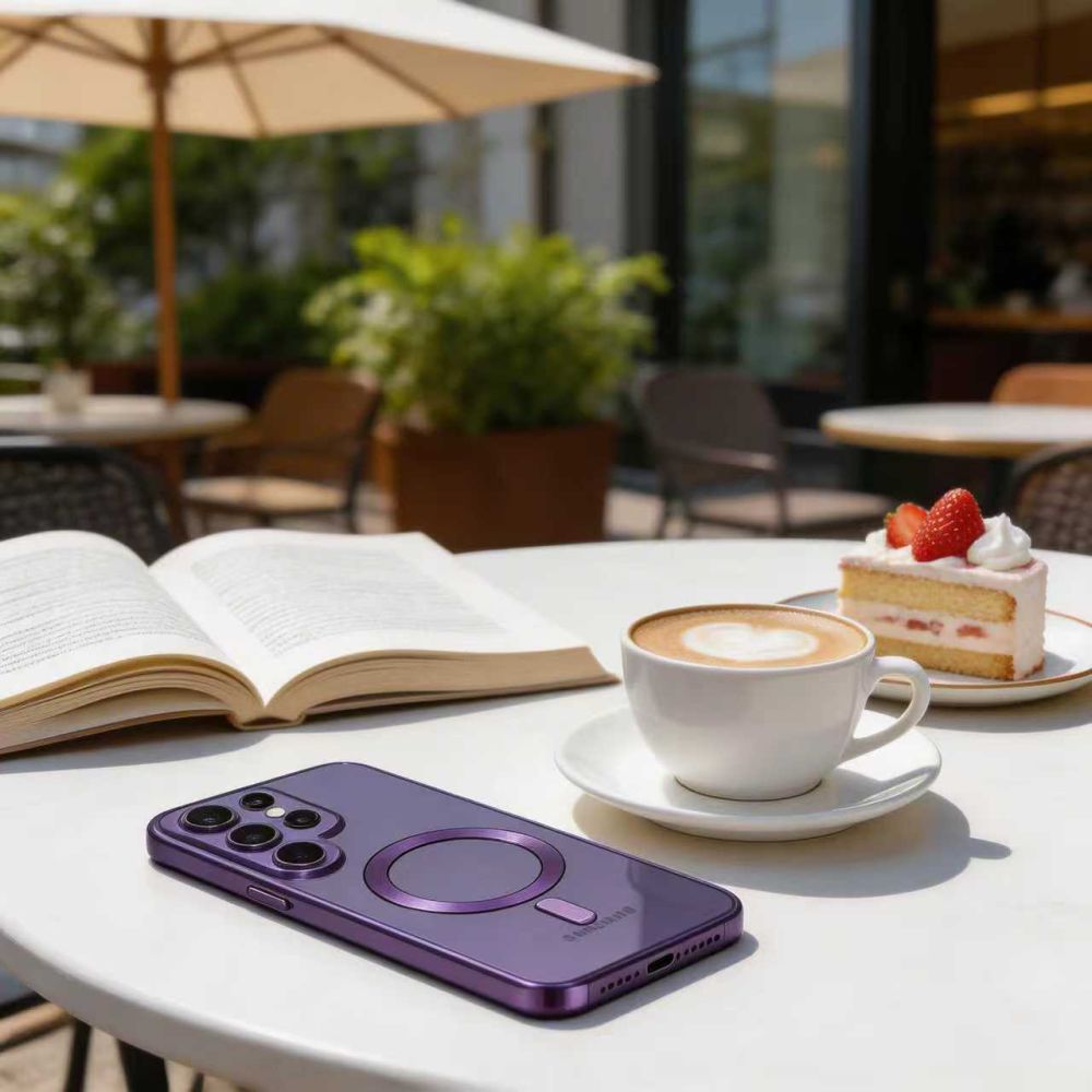 Tech-Protect MagFlex MagSafe Case, skirta Samsung Galaxy S26 Ultra - Transparent Purple -- Samsung Galaxy S26 Ultra