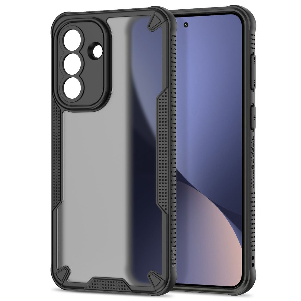 Tech-Protect Rugged Shield Case, skirta Samsung Galaxy A37 5G - Translucent Black -- Samsung Galaxy A37