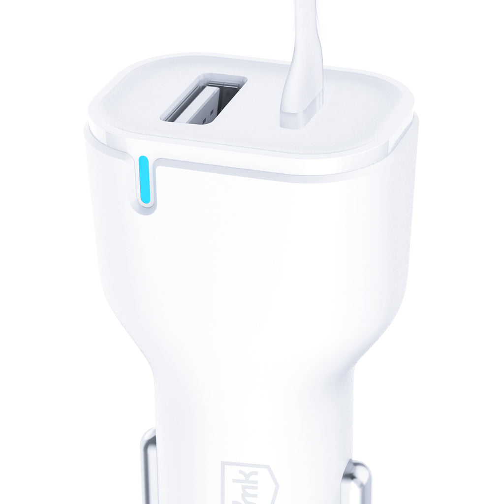 3mk automobilinis įkroviklis 20W PD3.0 QC 3.0 USB 1A1C – baltas -- Cell phone chargers