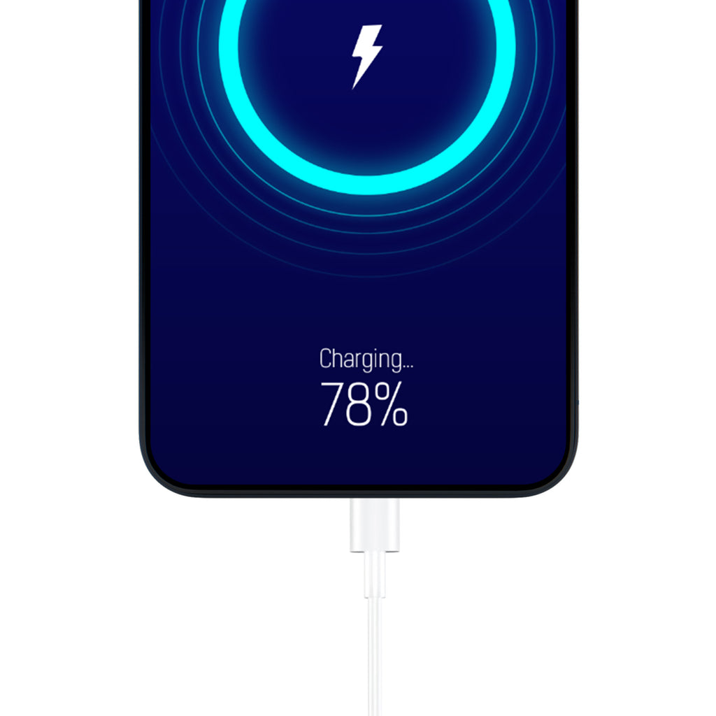 3mk Kabelis 3in1 USB-A - micro USB / Lightning / USB-C 1.2m 20V/2.4A 15W - baltas -- Cell phone cables