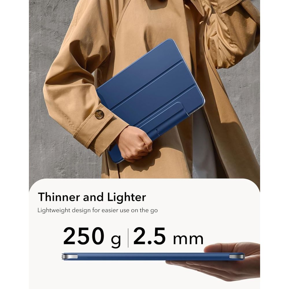 ESR Rebound Magnetic Case už iPad Air 10.9" (2020/2022) / 11" (2024/2025/2026) – Navy Blue -- iPad Air 10.9