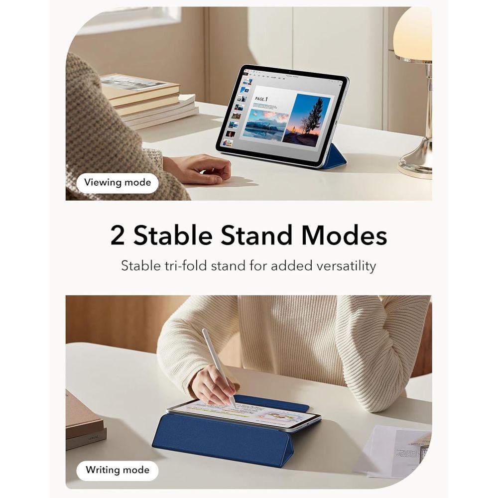 ESR Rebound Magnetic Case už iPad Air 10.9" (2020/2022) / 11" (2024/2025/2026) – Navy Blue -- iPad Air 10.9