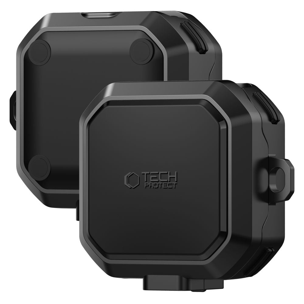 Tech-Protect Carbonox MagSafe Case, skirta Samsung Galaxy Buds 4 / 4 Pro - Black -- Headphone Cases