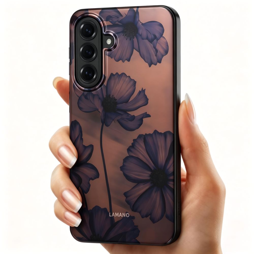 Tech-Protect Lamano MagSafe Case, skirta Samsung Galaxy A57 5G - Brown and Purple -- Samsung Galaxy A57