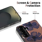 Tech-Protect Lamano MagSafe Case, skirta Samsung Galaxy A57 5G - Brown and Purple -- Samsung Galaxy A57