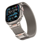Tech-Protect Milano Vanguard apyrankė Apple Watch (44 / 45 / 46 / 49 mm) - Titanas -- Apple Watch