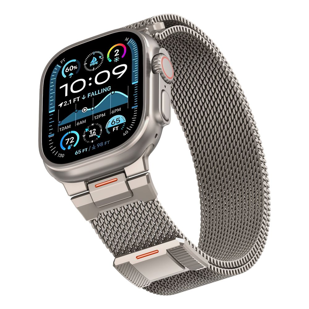 Tech-Protect Milano Vanguard apyrankė Apple Watch (44 / 45 / 46 / 49 mm) - Titanas -- Apple Watch