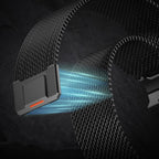 Tech-Protect Milano Vanguard apyrankė, skirta Apple Watch (44 / 45 / 46 / 49 mm) – juoda -- Apple Watch