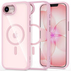 Tech-Protect Magmat MagSafe Case, skirta iPhone 16e / 17e - Transparent Pink -- iPhone 16e