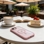 Tech-Protect Magmat MagSafe Case, skirta iPhone 16e / 17e - Transparent Pink -- iPhone 16e