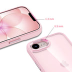 Tech-Protect Magmat Case, skirta iPhone 16e / 17e - Transparent Pink -- iPhone 16e