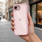Tech-Protect Magmat Case, skirta iPhone 16e / 17e - Transparent Pink -- iPhone 16e
