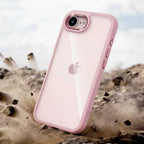 Tech-Protect Magmat Case, skirta iPhone 16e / 17e - Transparent Pink -- iPhone 16e