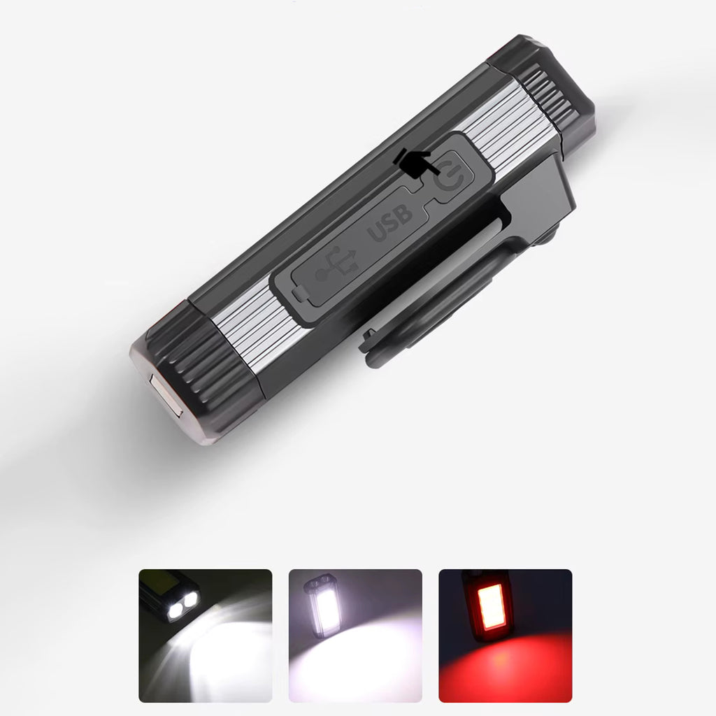 Wozinsky WLR-15W darbo lempa 15W 1500lm CREE LED IPX6 su Power Bank funkcija - pilka -- Flashlights & Headlamps