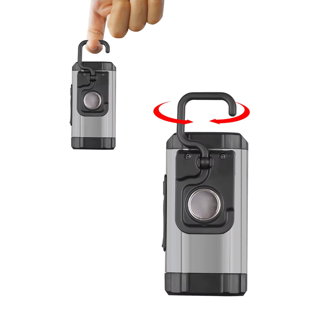 Wozinsky WLR-15W darbo lempa 15W 1500lm CREE LED IPX6 su Power Bank funkcija - pilka -- Flashlights & Headlamps