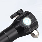 Wozinsky WLR-31 5W 500lm CREE 3 in 1 multifunkcinė žibintuvėlis su stiklo laužtuvų ir saugos diržo pjaustytuvu - juoda --...
