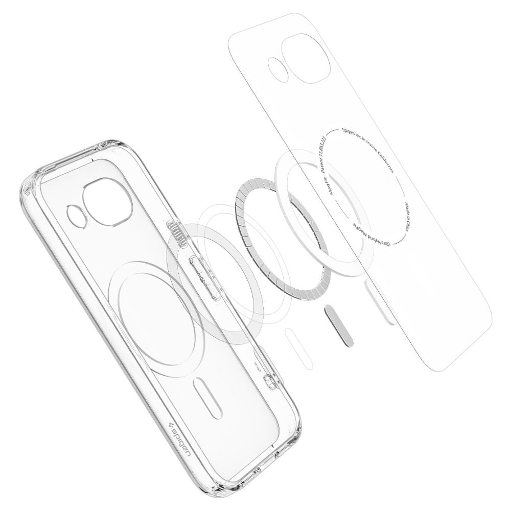 Spigen Ultra Hybrid Mag MagSafe Case skirta Google Pixel 10A - Clear and White