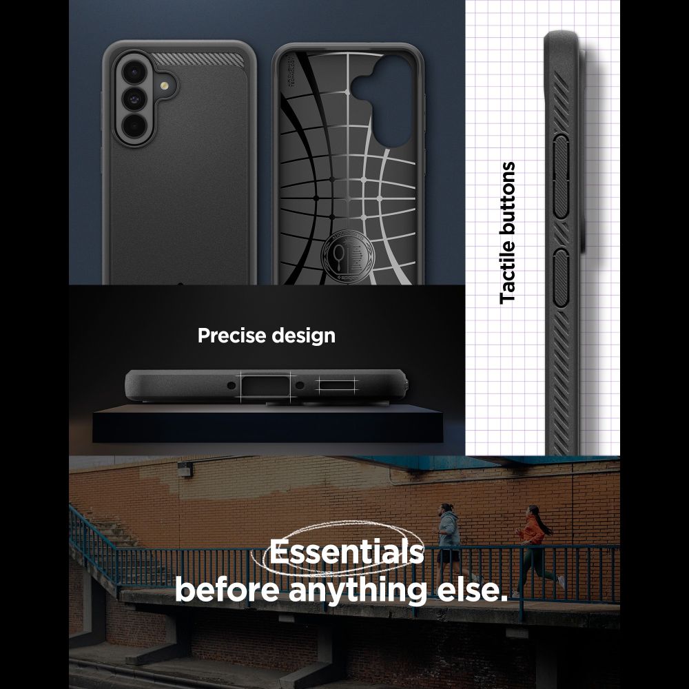 Spigen tvirtas šarvų dėklas, skirtas Samsung Galaxy A37 5G – juodas