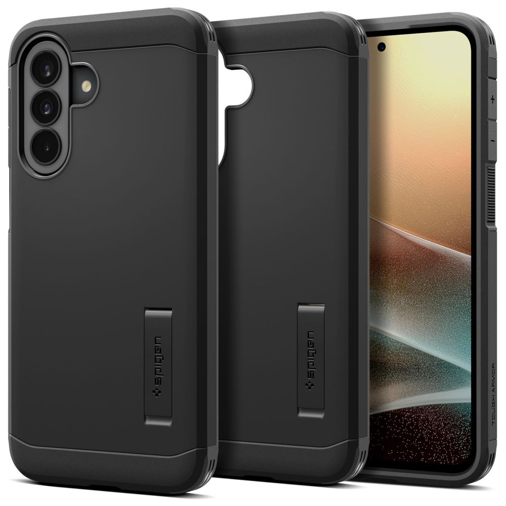 „Spigen Tough Armor Schutzhülle“ skirta „Samsung Galaxy A37 5G – Schwarz“.
