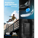 „Spigen Tough Armor Schutzhülle“ skirta „Samsung Galaxy A37 5G – Schwarz“.