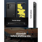 „Spigen Tough Armor Schutzhülle“ skirta „Samsung Galaxy A37 5G – Schwarz“.