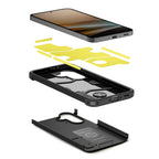„Spigen Tough Armor Schutzhülle“ skirta „Samsung Galaxy A37 5G – Schwarz“.