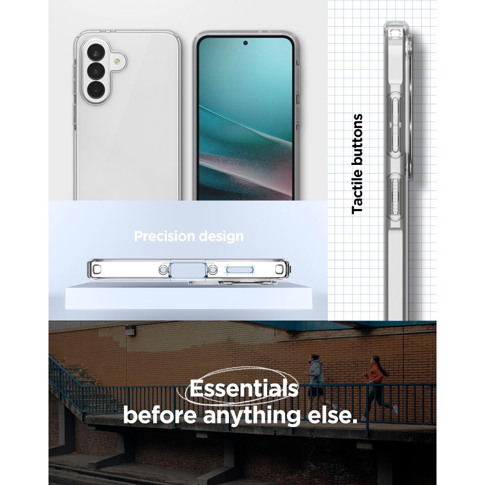 „Spigen“ skystųjų kristalų dėklas, skirtas Samsung Galaxy A37 5G – skaidrus