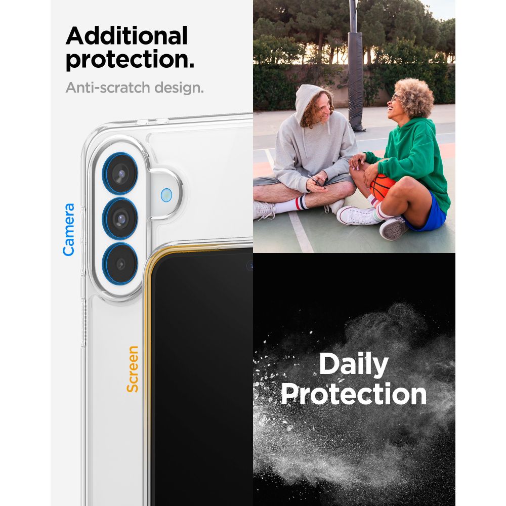 Spigen Ultra hibridinis dėklas, skirtas Samsung Galaxy A37 5G – skaidrus