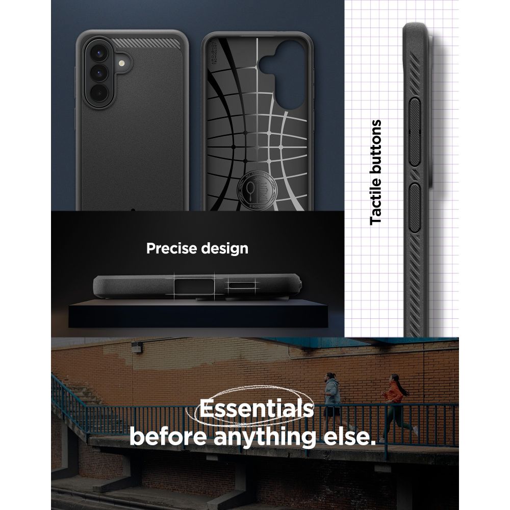 Spigen tvirtas šarvų dėklas, skirtas Samsung Galaxy A57 5G – juodas