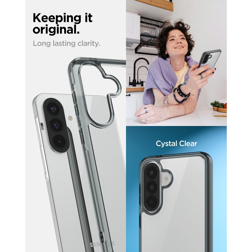 Spigen Ultra hibridinis dėklas, skirtas Samsung Galaxy A57 5G – skaidrus