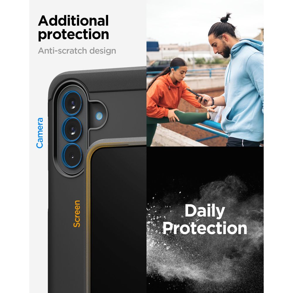 Spigen Tough Armor Dėklas, skirtas Samsung Galaxy A57 5G – juodas