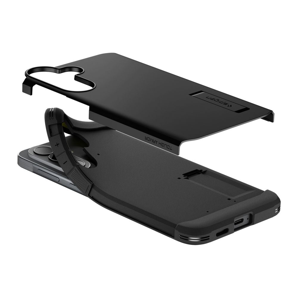 Spigen Tough Armor Dėklas, skirtas Samsung Galaxy A57 5G – juodas