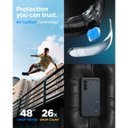 Spigen Tough Armor Dėklas, skirtas Samsung Galaxy A57 5G – tamsiai mėlynas