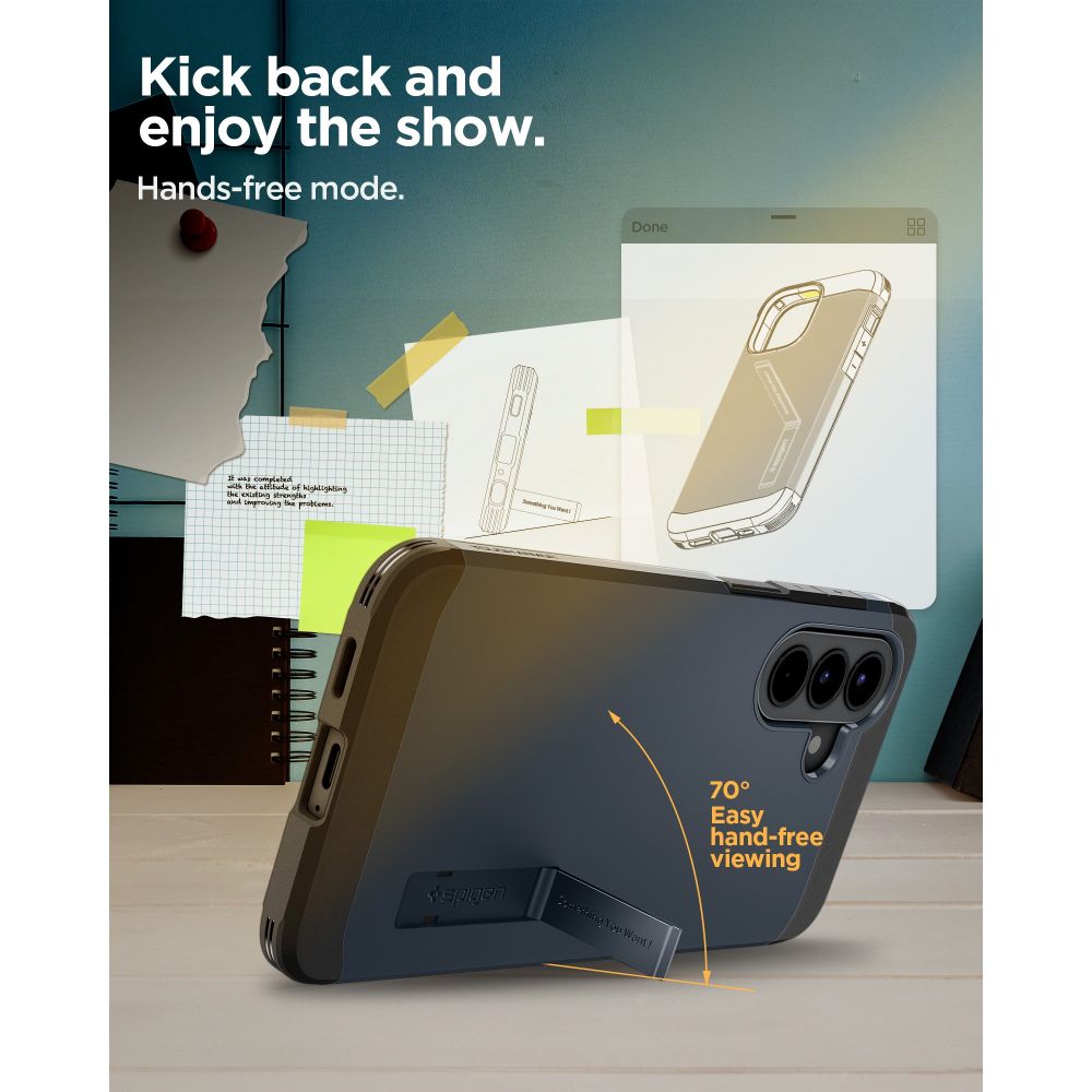 Spigen Tough Armor Dėklas, skirtas Samsung Galaxy A57 5G – tamsiai mėlynas