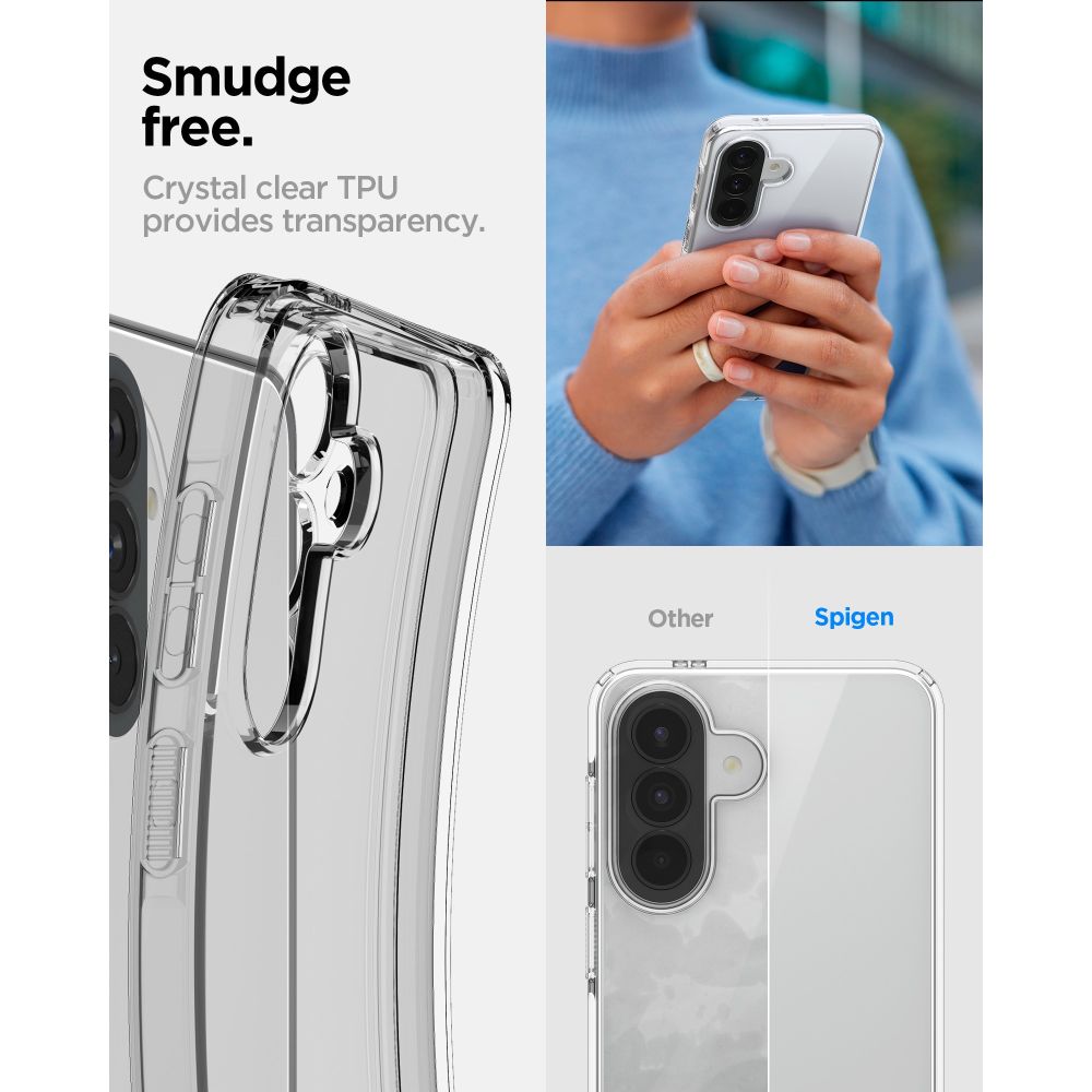 Spigen Skystųjų kristalųal Case, skirta Samsung Galaxy A57 5G - Transparent