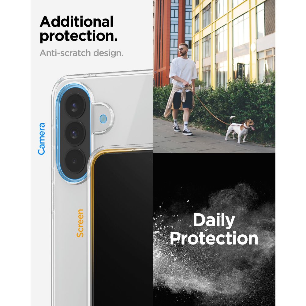 Spigen Skystųjų kristalųal Case, skirta Samsung Galaxy A57 5G - Transparent