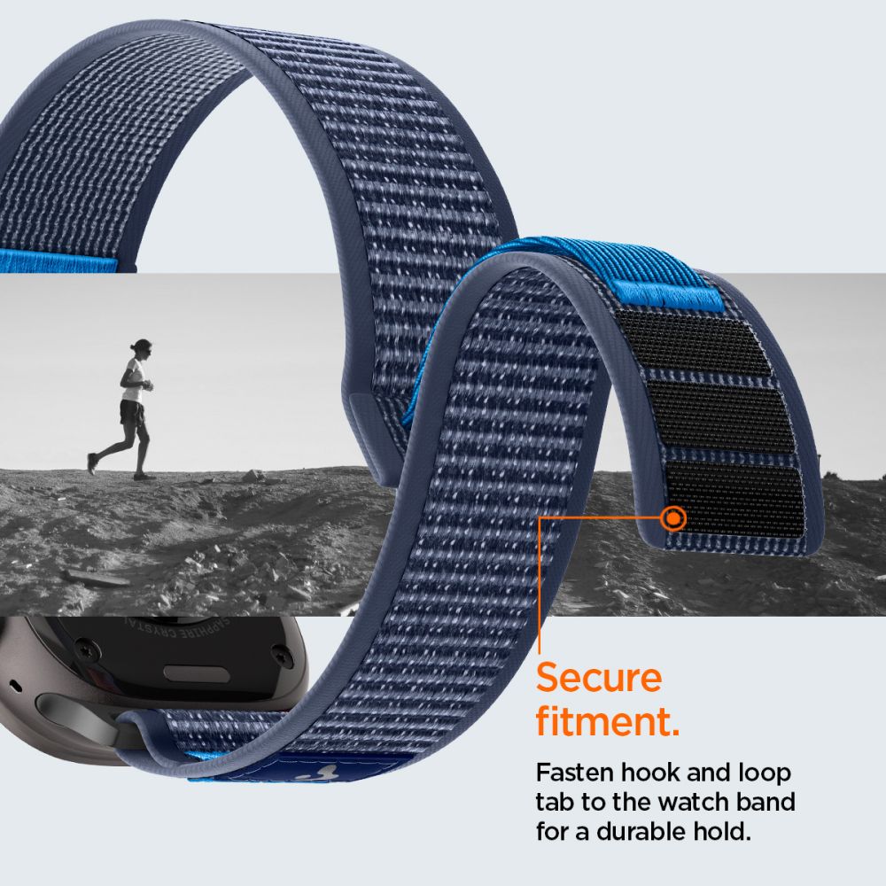 „Spigen Athlex Air 2“ dirželis, skirtas „Apple Watch“ (44 / 45 / 46 / 49 mm) – tamsiai mėlynas