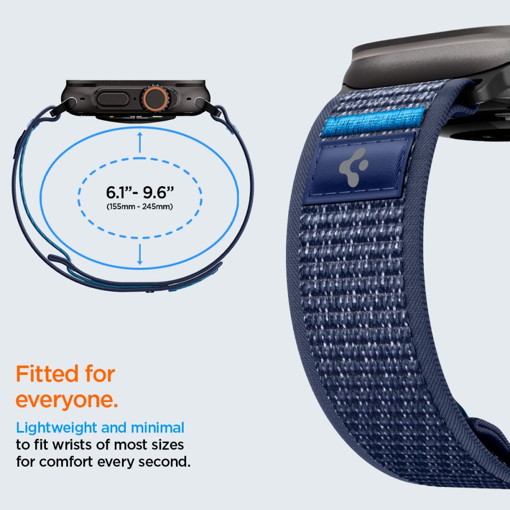 „Spigen Athlex Air 2“ dirželis, skirtas „Apple Watch“ (44 / 45 / 46 / 49 mm) – tamsiai mėlynas
