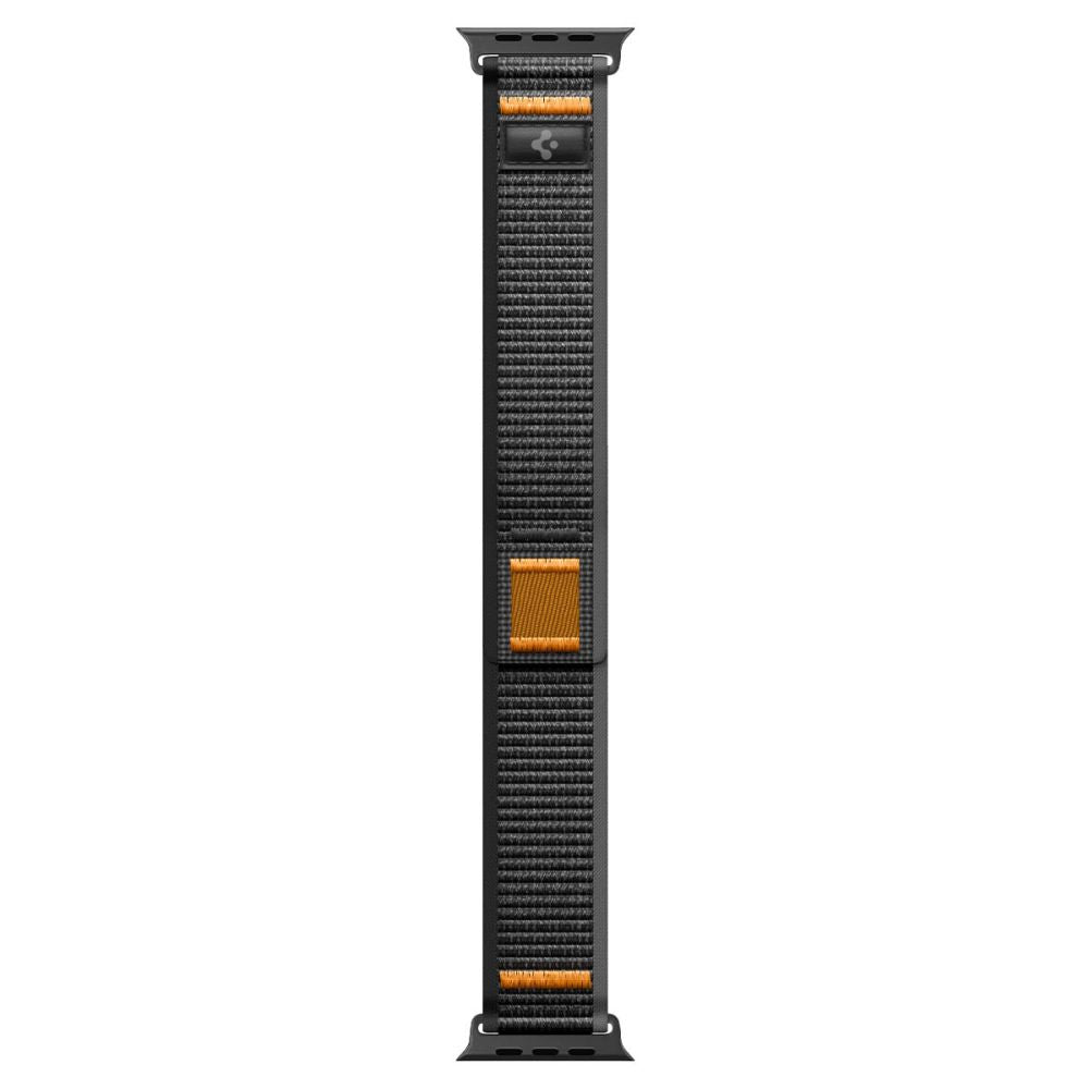 „Spigen Athlex Air 2“ dirželis, skirtas „Apple Watch“ (44 / 45 / 46 / 49 mm) – juodas ir oranžinis