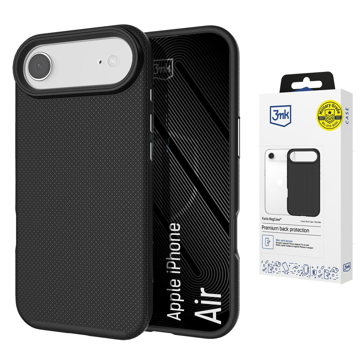 3mk Fortis MagCase skirtas iPhone Air - juodas -- iPhone Air